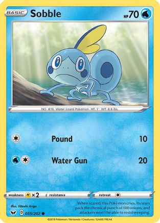 Sobble (55) Reverse Holofoil - Sword & Shield