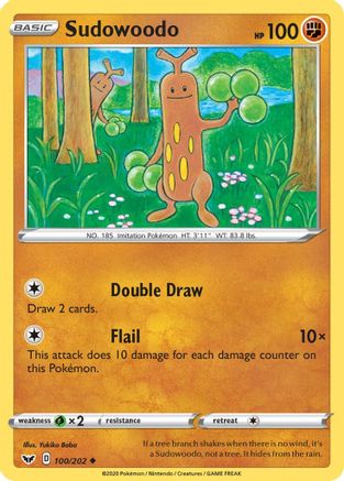 Sudowoodo (100) Reverse Holofoil - Sword & Shield