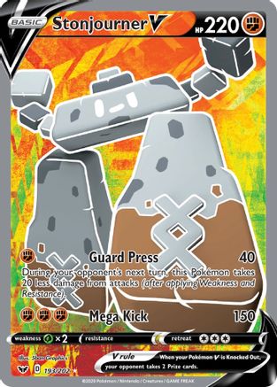 Stonjourner V (Full Art) (193) Holofoil - SWSH01 Sword & Shield Base Set