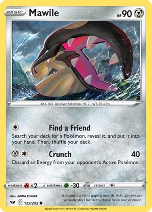 Mawile (129) - SWSH01 Sword & Shield Base Set