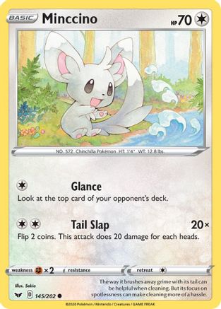 Minccino (145) Reverse Holofoil - Sword & Shield