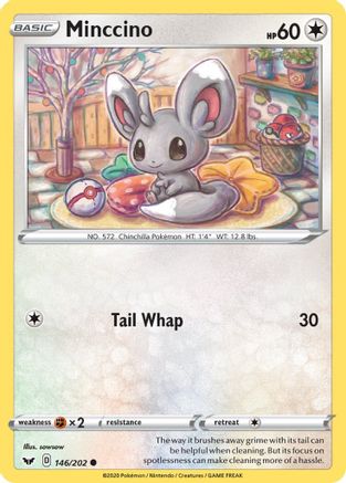 Minccino (146) Reverse Holofoil - Sword & Shield
