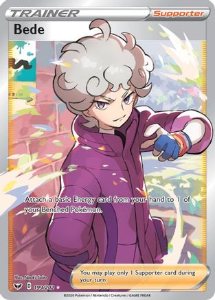 Bede (Full Art) (199) Holofoil - SWSH01 Sword & Shield Base Set