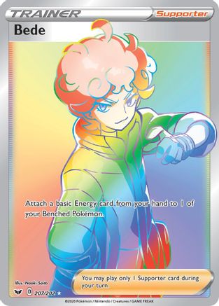 Bede (Secret) (207) Holofoil - SWSH01 Sword & Shield Base Set