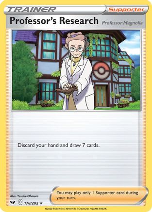 Professor's Research (178) Holofoil - SWSH01 Sword & Shield Base Set