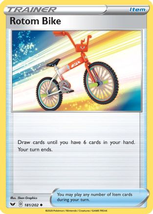 Rotom Bike (181) Reverse Holofoil - Sword & Shield