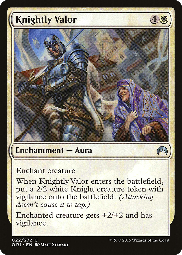 Knightly Valor [Magic Origins] Foil