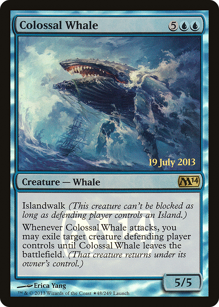 Colossal Whale [Magic 2014 Prerelease Promos] | Silver Goblin