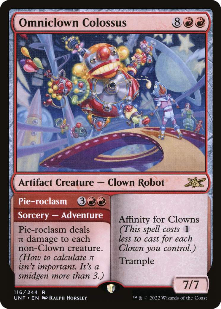 Omniclown Colossus // Pie-roclasm [Unfinity] Foil