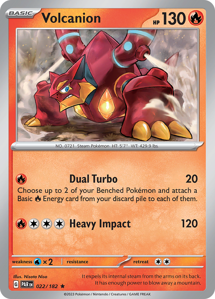 Volcanion (022/182) [Scarlet & Violet: Paradox Rift] | Silver Goblin