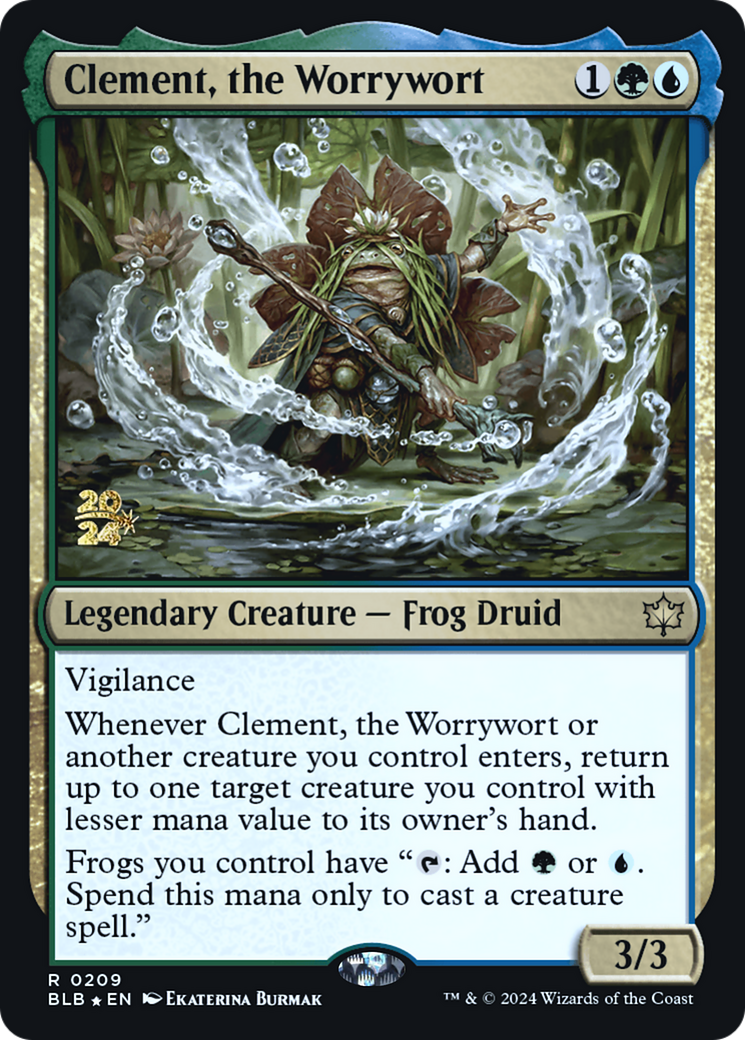 Clement, the Worrywort [Bloomburrow Prerelease Promos] | Silver Goblin