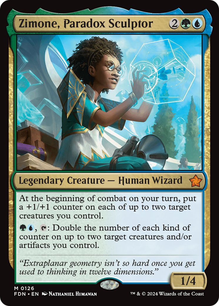 Zimone, Paradox Sculptor [Foundations] Foil