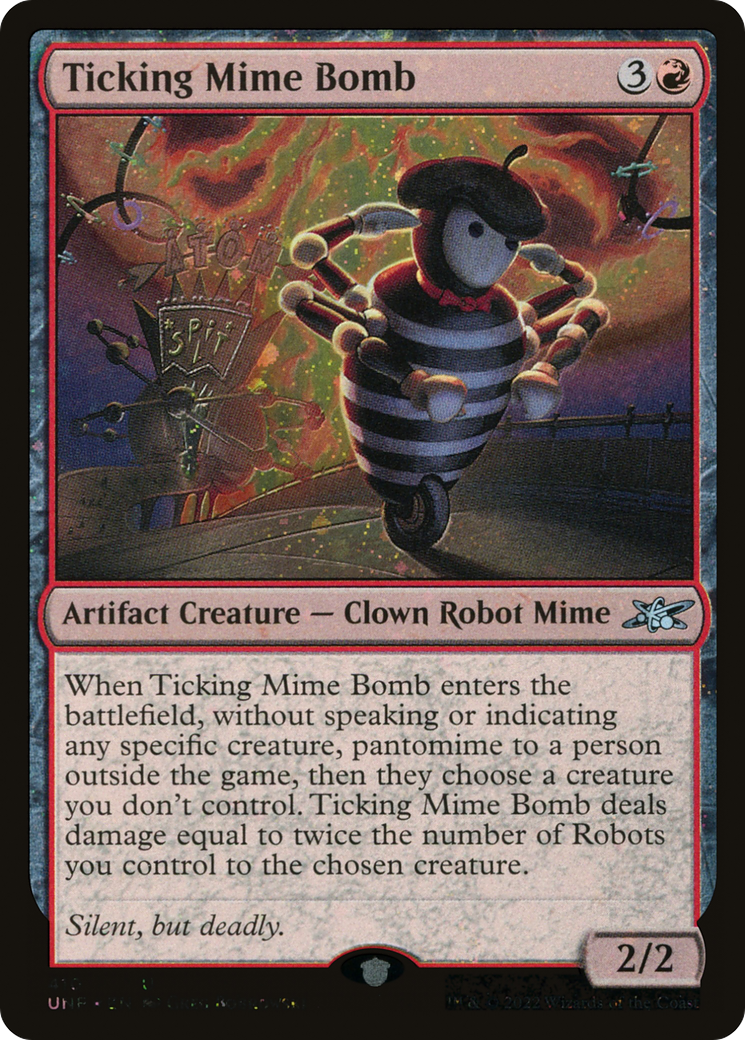 Ticking Mime Bomb (Galaxy Foil) (410) Foil - Unfinity
