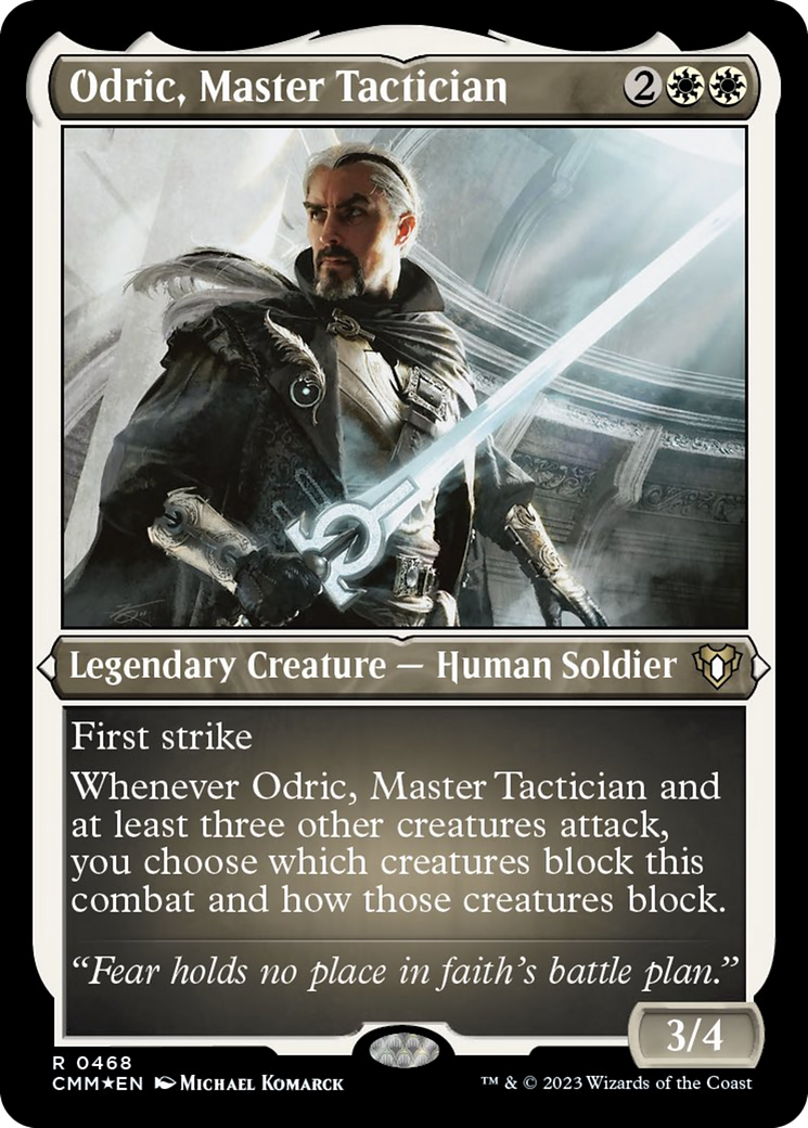 Odric, Master Tactician (Foil Etched) [Commander Masters] | Silver Goblin