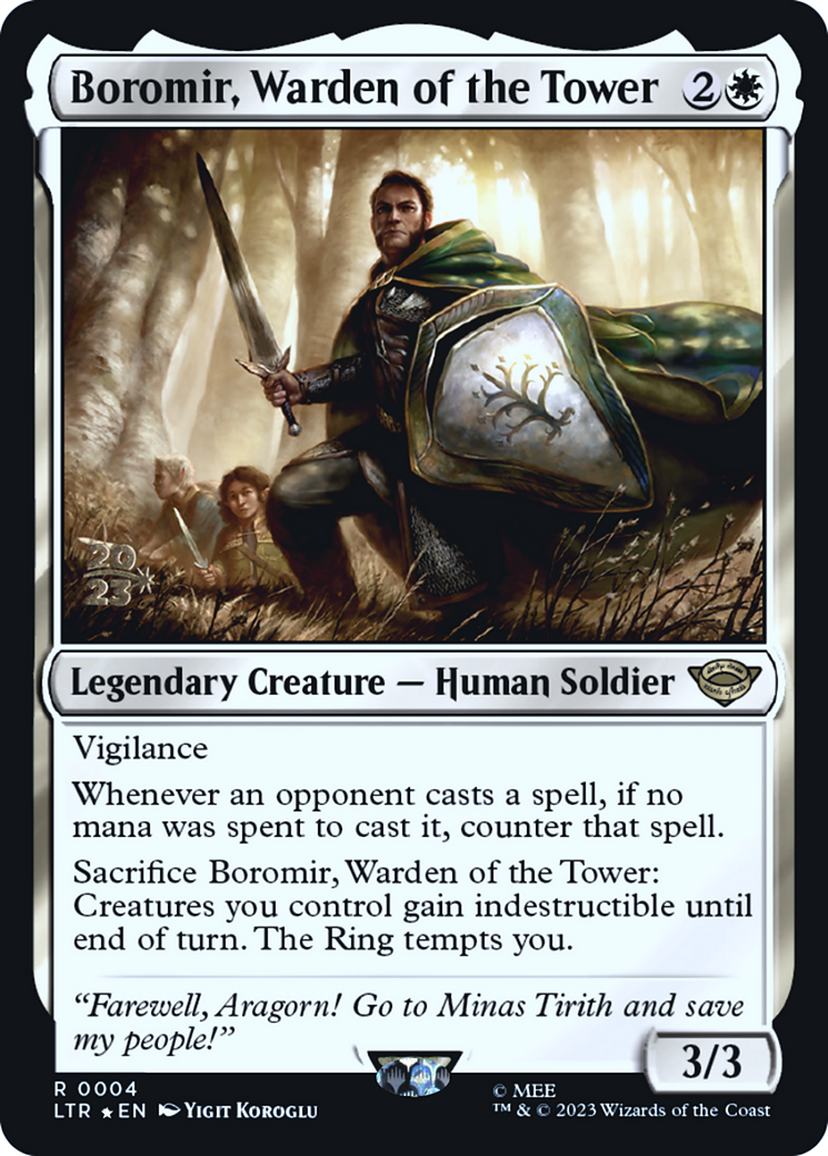 Boromir, Warden of the Tower [The Lord of the Rings: Tales of Middle-Earth Prerelease Promos] | Silver Goblin