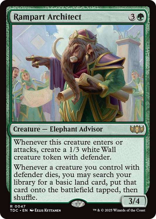 Rampart Architect (047) - Commander: Tarkir: Dragonstorm
