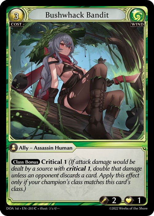 Bushwhack Bandit (203) [Dawn of Ashes: 1st Edition] Foil