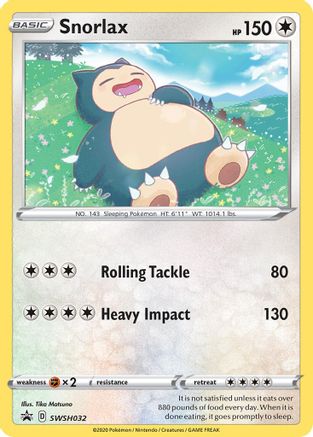 Snorlax (SWSH032) [Sword & Shield: Black Star Promos] | Silver Goblin