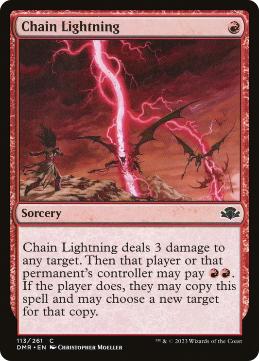 Chain Lightning [Dominaria Remastered] Foil
