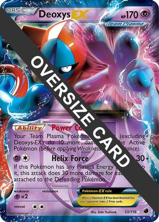 Deoxys EX (53/116) (Jumbo Card) [Black & White: Plasma Freeze] | Silver Goblin