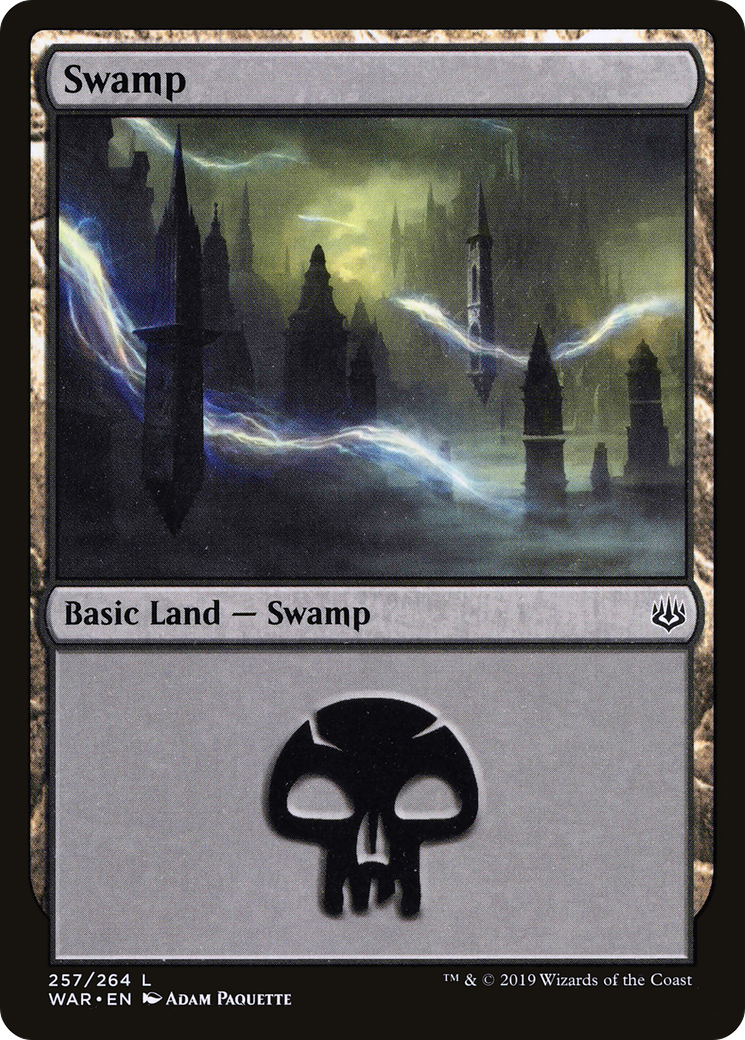 Swamp (257) [War of the Spark] Foil