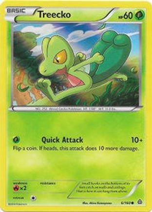 Treecko (6/160) (Sheen Holo) [XY: Primal Clash] | Silver Goblin