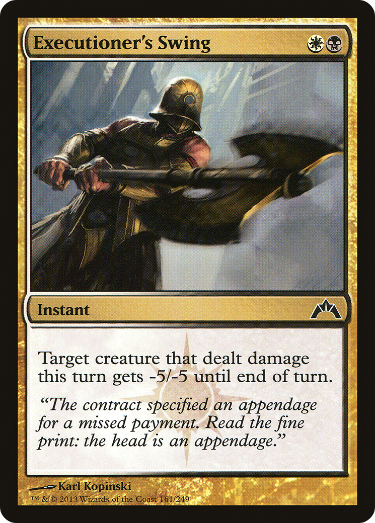 Executioner's Swing [Gatecrash] Foil