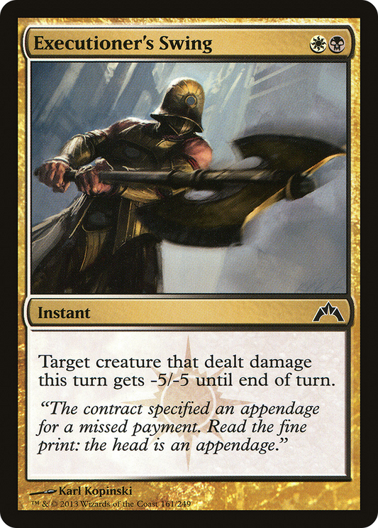 Executioner's Swing [Gatecrash] Foil