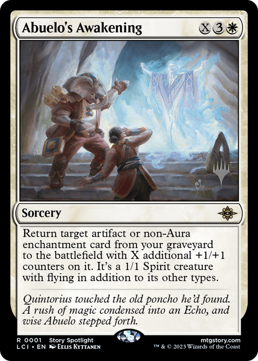 Abuelo's Awakening (Promo Pack) [The Lost Caverns of Ixalan Promos] Foil