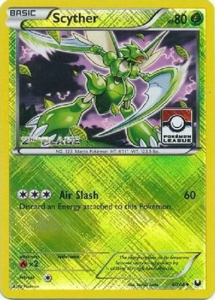 Scyther - 4/108 (Pokemon League) [2nd Place] (4) Reverse Holofoil - League & Championship Cards