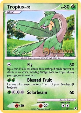 Tropius - 52/111 (Prerelease) (52) - Nintendo Promos