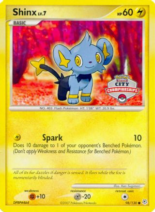 Shinx - 98/130 (City Championships) (98) - Nintendo Promos