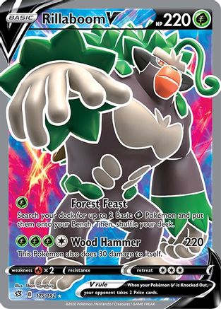 Rillaboom V (Full Art) (175) Holofoil - SWSH02 Rebel Clash