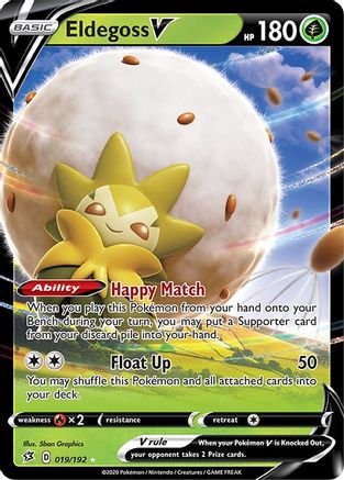 Eldegoss V (19) Holofoil - SWSH02 Rebel Clash