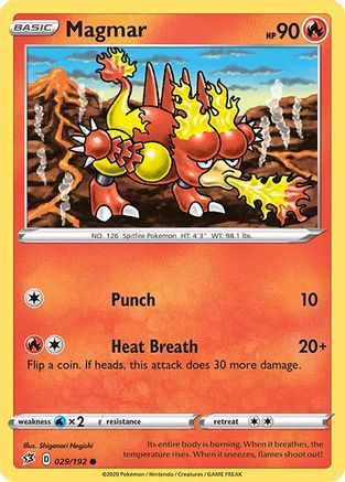 Magmar (29) Reverse Holofoil - Rebel Clash