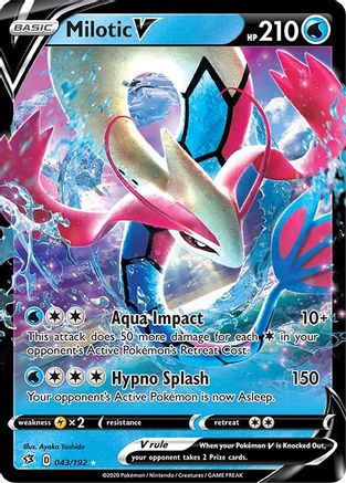 Milotic V (43) Holofoil - SWSH02 Rebel Clash