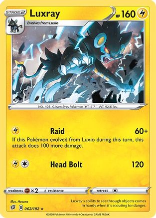 Luxray (062/192) [Sword & Shield: Rebel Clash] | Silver Goblin