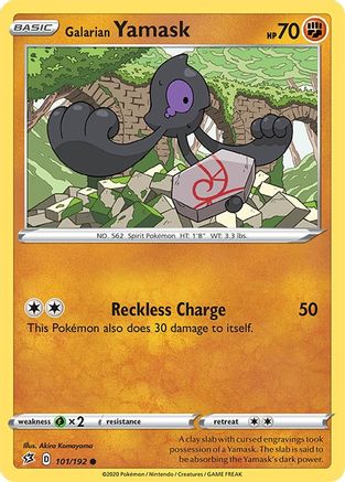 Galarian Yamask (101) Reverse Holofoil - Rebel Clash