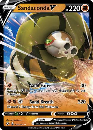 Sandaconda V (108) Holofoil - SWSH02 Rebel Clash