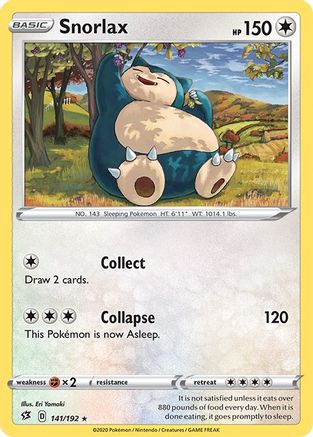 Snorlax (141/192) [Sword & Shield: Rebel Clash] Reverse Holofoil