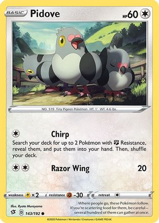 Pidove (143) - SWSH02 Rebel Clash