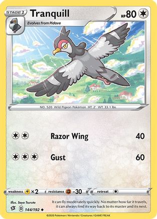 Tranquill (144/192) [Sword & Shield: Rebel Clash] Reverse Holofoil