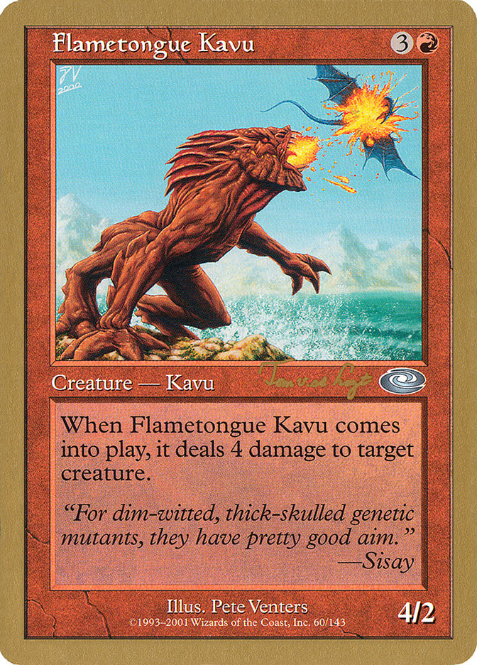 Flametongue Kavu (Tom van de Logt) [World Championship Decks 2001] | Silver Goblin