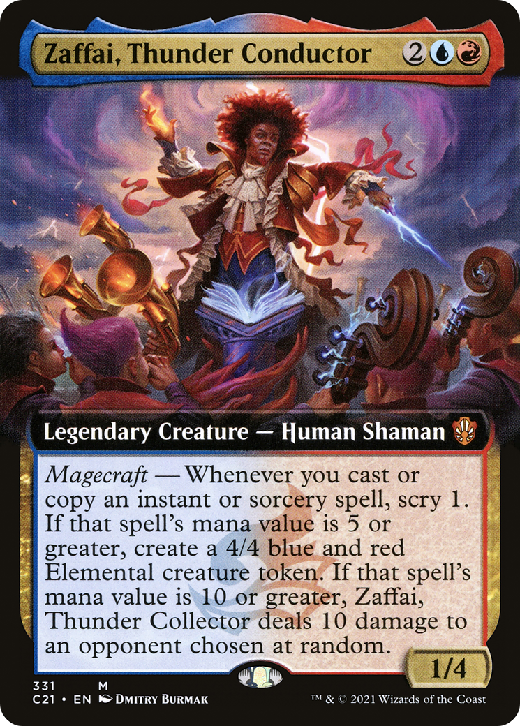 Zaffai, Thunder Conductor (Extended Art) [Commander 2021]