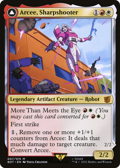 Arcee, Sharpshooter // Arcee, Acrobatic Coupe [Transformers] Foil