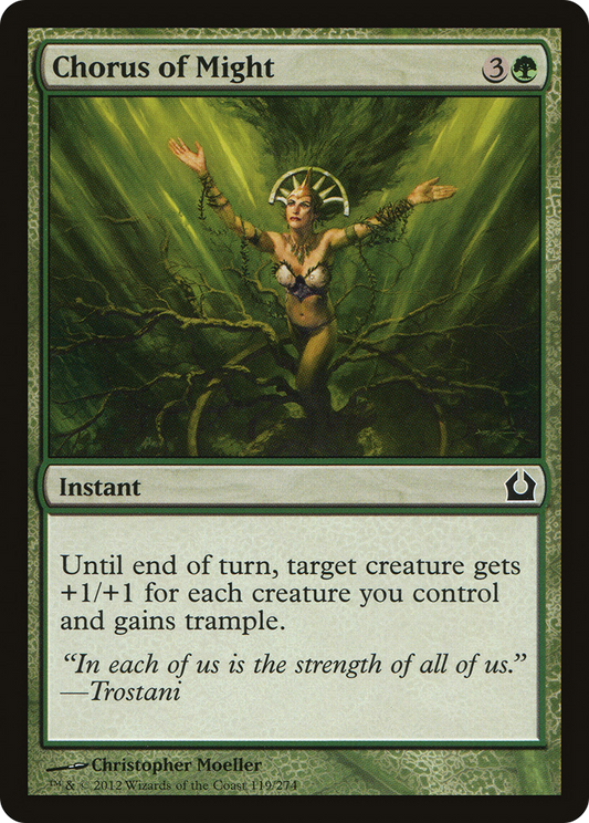 Chorus of Might [Return to Ravnica] Foil