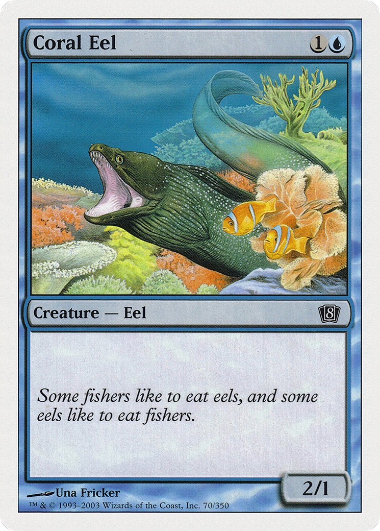 Coral Eel (070) Foil - Eighth Edition