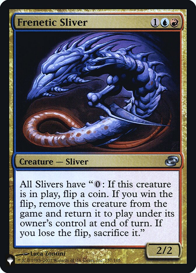 Frenetic Sliver [Secret Lair: Heads I Win, Tails You Lose] | Silver Goblin