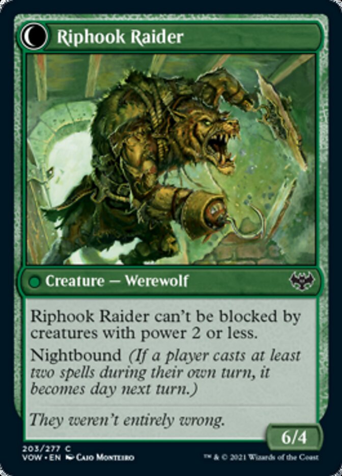 Hookhand Mariner // Riphook Raider [Innistrad: Crimson Vow] Foil