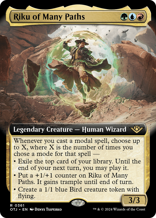 Riku of Many Paths (Extended Art) [Outlaws of Thunder Junction] Foil